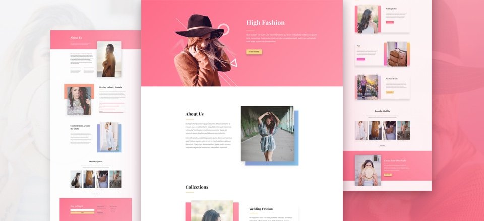 Fashion Model Agency Website Design