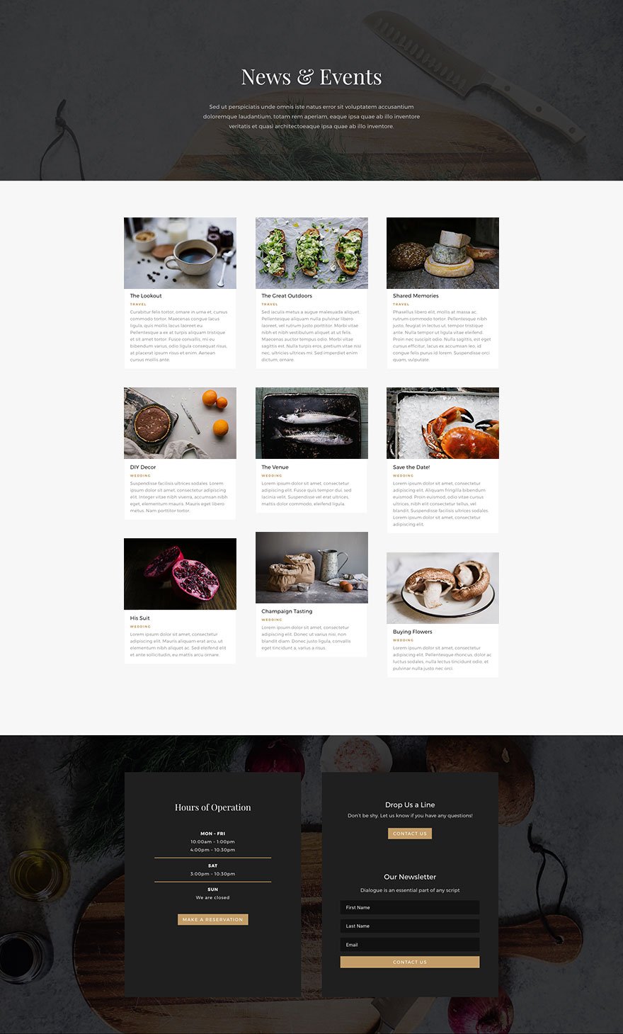 Restaurant Website Using WordPress