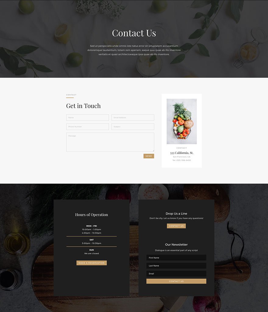 Restaurant Website Using WordPress