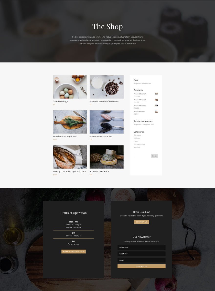 Restaurant Website Using WordPress